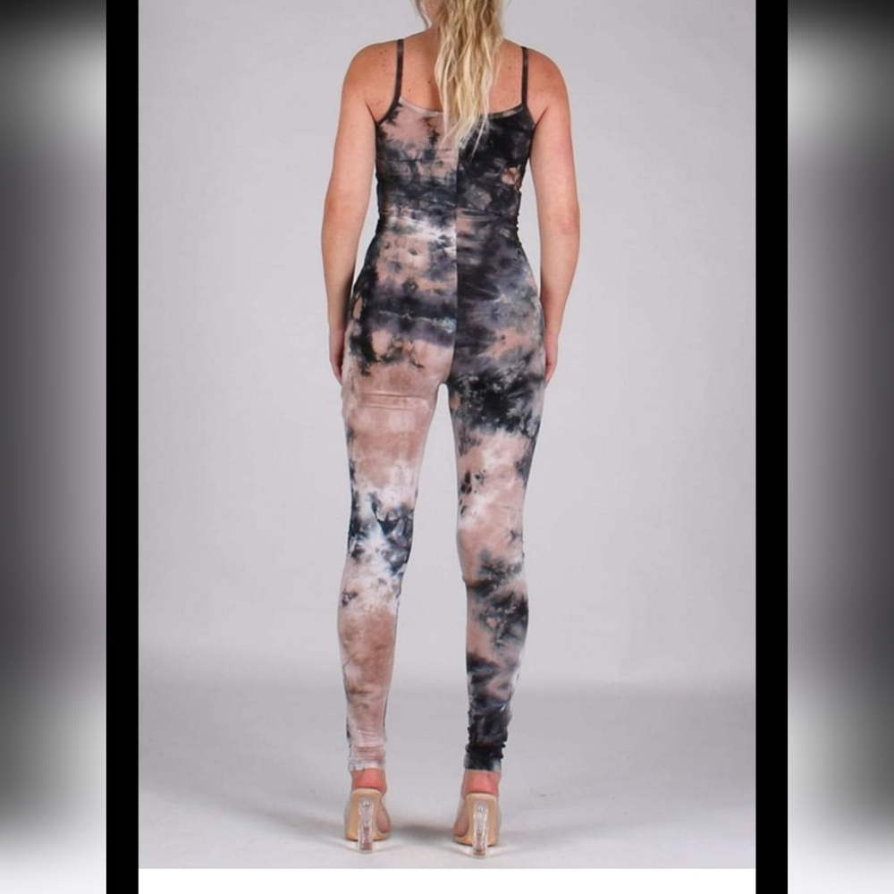 TIE DYE CATSUIT Women's Size Large - Picture 3 of 8
